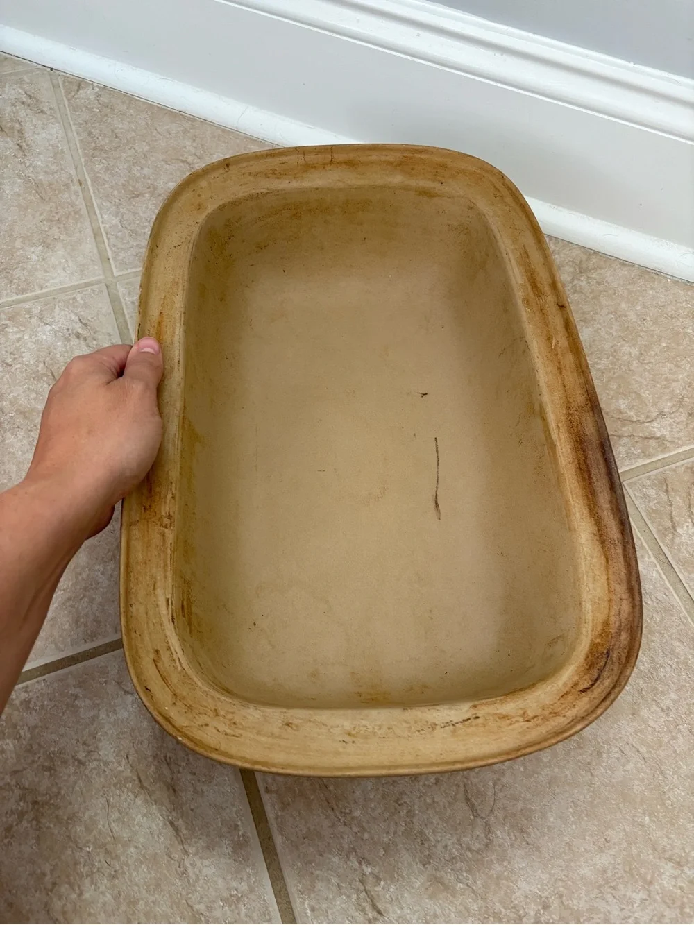 Pampered Chef Family Heritage Large Deep Casserole Roaster from their stoneware